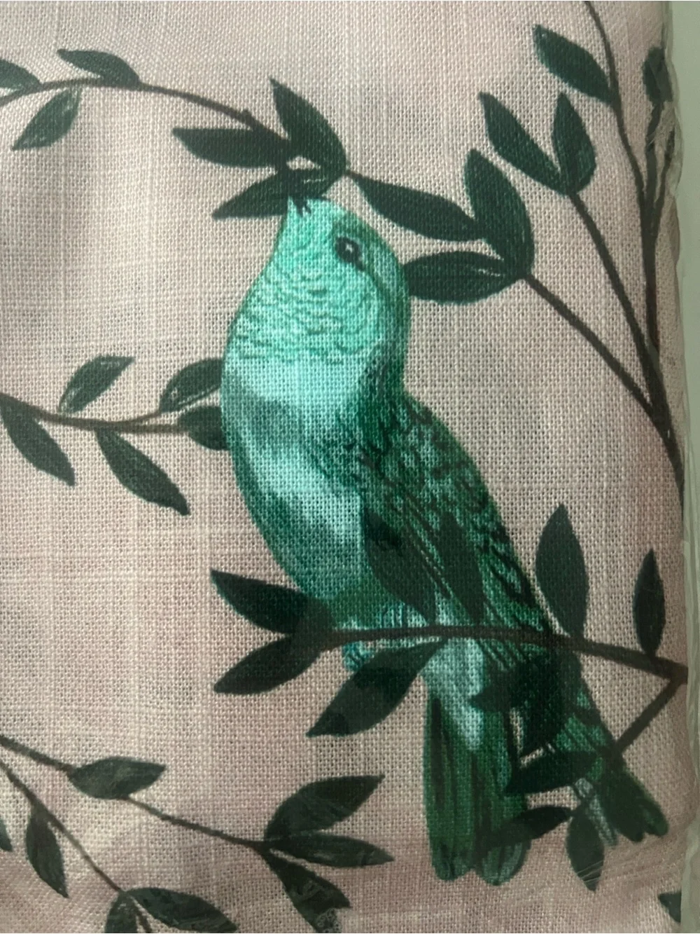 Anthropologie Priyanka Organic Cotton Bird Curtains